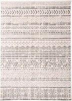 Rugshop Geometric Boho Large Area Rug – Gray Tribal Pattern, Perfect for Living Room, Bedroom, Dining Room, 7'10" x 10'