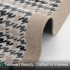 LUMI Inside Door Mat for Entry 24''x36'', Absorbent, Dirt Trapper, Low Profile Thin, Non Slip Mats with Rubber Backing, Ideal for Indoor, High Traffic, Garage, Entrance, Birdy Beige