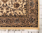 Unique Loom Sialk Hill Collection Area Rug - Washington (2' 2" x 3' 1" Rectangle Ivory/Black)