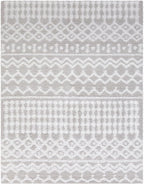 Livabliss Hapsburg Moroccan Shag Area Rug, 7'10" x 10'2", Light Gray