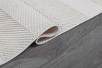 Beverly Rug Micro Loop Area Rug White 5x7 Modern Luxury Soft Boho Geometric Durable Indoor Area Rugs for Living Dining Room Office Stain Resistant Non Shedding Casual Indoor Carpet White 5 x 7
