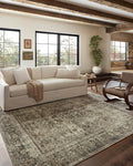 Loloi Magnolia Home by Joanna Gaines Sinclair Collection SIN-01 Pebble/Taupe 2'-3" x 11'-6", .25" Pile Height, Machine Washable, Runner Rug