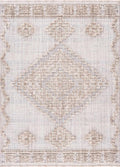 Hauteloom Ampusungan Living Room, Bedroom Area Rug - Geometric - Charcoal, Cream, Beige - 2' x 3'