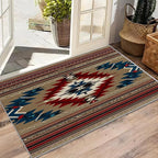 Navajo Rugs for Living Room - 5x6ft - Southwestern Tribal Ethnic Rustic Cabin Rug for Bedroom Non Slip Low Pile Machine Washable Area Rugs, Navajo Carpets House Decor & Gifts