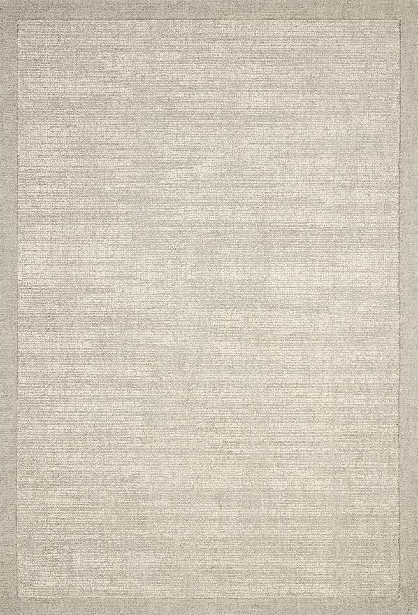 Loloi Magnolia Home by Joanna Gaines Henley Collection HNY-01 Ivory/Silver 7'-9" x 9'-9" Area Rug
