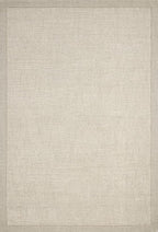 Loloi Magnolia Home by Joanna Gaines Henley Collection HNY-01 Ivory/Silver 7'-9" x 9'-9" Area Rug