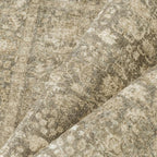 Brown Area Rug 8x10 Machine Washable Large Vintage Living Room Distressed Non Slip Carpet Traditional Indoor Bedroom Retro Floral Accent Throw Rug for Office Kitchen Dining Room
