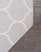 Rugs.com Lattice Frieze Collection Rug – 7' 10 Octagon Light Gray Medium Rug Perfect for Living Rooms, Kitchens, Entryways