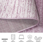 SAFAVIEH Adirondack Collection Runner Rug - 2'6" x 14', Cream & Purple, Modern Ombre Design, Non Shedding & Easy to Clean, Ideal for Hallway, Foyer, Kitchen, Entryway, Bedroom (ADR113L)