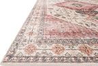 Loloi Skye Collection SKY-02 Ivory/Berry 9'-0" x 12'-0" Area Rug