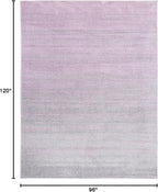 SAFAVIEH Area Rug 8x10 - Adirondack Collection - Large - Purple & Green, Modern Ombre Design, Non Shedding & Easy to Clean, Ideal for Living Room, Bedroom, Office, Dining Space (ADR113V)
