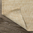Collive Boho Rugs for Living Room 6x9 Tan, Washable Large Area Rug Braided Woven Cotton Bedrom Rug, Modern Floor Carpet Door Rugs for Nursery Room Office, Outdoor Rug for Patio Balcony Courtyard Decor