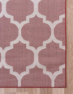 Rugs.com Lattice Collection Rug – 9' x 12' Dark Terracotta Medium Rug Perfect for Living Rooms, Large Dining Rooms, Open Floorplans