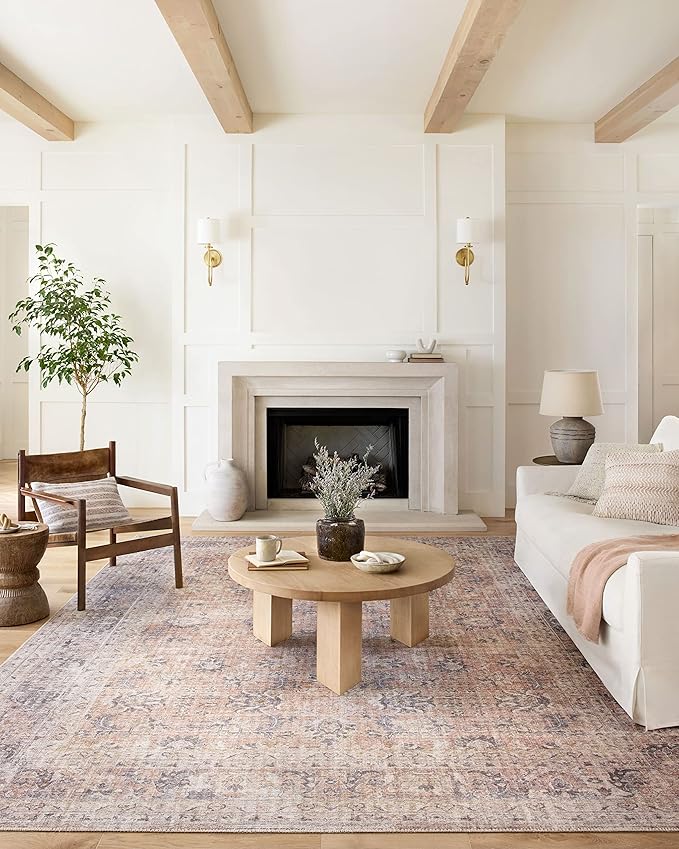 Loloi II Skye Collection SKY-01 Blush/Grey 2'-3" x 3'-9" Accent Rug