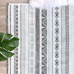 Alfa Rich 3x10 Gray Off White Washable Area Rugs for Living Room Hallway Kitchen Decor Cotton Runner