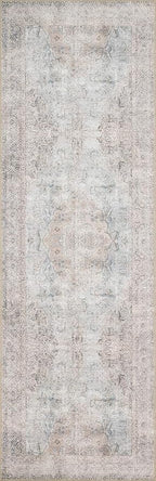 Loloi Loren Collection LQ-04 Silver/Slate 7'-6" x 9'-6" Area Rug