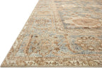Loloi Margot Collection MAT-03 Ocean/Spice 2'-3" x 3'-9" Accent Rug feat. CloudPile, No-Shed Easy Clean Large Patterned Area Rug for Living Room, Bedroom, Dining Area