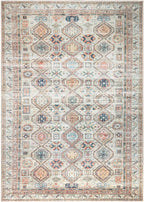 Keen Home Design 4x6 Rug - Machine Washable Area Rug with Non-Slip Backing, Ideal for Living Room, Dining Room, Bedroom - Vintage, Easy Clean, Durable, Low Pile Rug - (4' x 6')