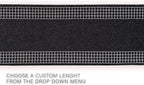 Custom Made Runner Rug for Kitchen Foyer Hallway Entry Choose Your Length 26 Inch Wide Geometric Checkered Design Black Color (50 feet x 26 inch)