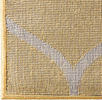 Rugs.com Lattice Frieze Collection Rug – 10' x 13' Yellow Medium Rug Perfect for Living Rooms, Large Dining Rooms, Open Floorplans