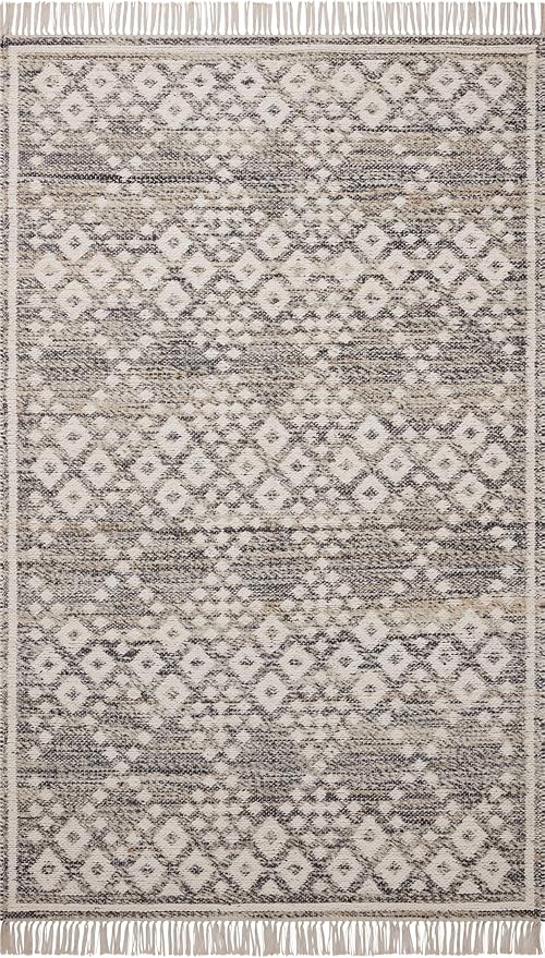 Loloi Angela Rose Rivers Collection RIV-01 Denim/Ivory 7'-9" x 9'-9" Reversible Area Rug