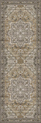 Washable Runner Rug 2x6 | Non Slip Rug Runners for Hallways, Entryways, Kitchens, Bathrooms, Bedrooms | Ultra-Soft Flannel Carpet Runners with Rubber Backing (Moss, 2x6)