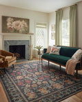 Loloi Rifle Paper Co. Rosa Collection RSA-01 Black 2'-3" x 3'-9" Accent Rug