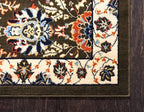 Unique Loom Espahan Collection Area Rug - Cape Cod (2' 7" x 10' Runner, Green/ Black)