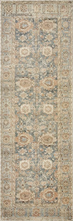 Loloi Margot Collection MAT-03 Ocean/Spice 2'-6" x 11'-6" Runner Rug feat. CloudPile, No-Shed Easy Clean Large Patterned Area Rug for Living Room, Bedroom, Dining Area