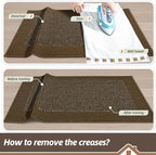 BEQHAUSE Indoor Door Mat 24" x 36", Dirt Trapper Door Mats Non-Slip Entryway Rugs Washable, Resist Dirt Absorbent Welcome Mat, Low Profile Floor Mats for Front Back Door and Entryway, Brown