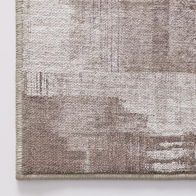LUMI 8x10 Washable Low-Pile Area Rug for Living Room, Ultra Soft Modern Abstract Rugs Non Slip with Rubber Backing, High Traffic, Stain Resistant Carpets, Ideal for Bedroom, Dining Room, Indoor
