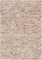 SAFAVIEH Natura Collection Area Rug - 6' Square, Dark Brown & Beige, Handmade Wool Blend, Textured Design, Ideal for Living Room, Bedroom, Dining Space (NAT620E)
