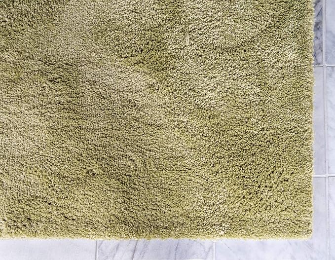 Unique Loom Solo Collection Area Rug - Calabasas (7' 10" x 10' Rectangle, Light Green)