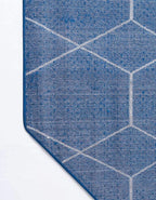 Unique Loom Trellis Frieze Collection Area Rug - Geometric (7' 10" Octagon, Navy Blue/ Ivory)