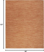 Nourison Home Nourison Essentials Rust 8' x 10' Area Rug - Easy Clean, Non Shedding, Bed Room, Living Room, Dining Room, Kitchen (8' x 10')