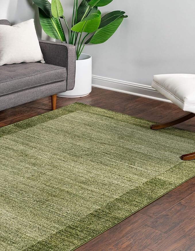 Rugs.com Angelica Collection Rug – 3' x 5' Light Green Medium Rug Perfect for Entryways, Kitchens, Breakfast Nooks, Accent Pieces