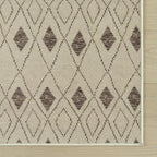Dash & Albert Chandler Tan Machine Washable Rug, 7.5 X 9.5 Feet, Tan Geometric Pattern