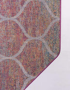 Rugs.com Lattice Frieze Collection Rug – 7' Octagon Multi Medium Rug Perfect for Living Rooms, Kitchens, Entryways