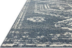 Loloi Magnolia Home by Joanna Gaines Gigi Collection GIG-03 Denim/Ivory 5'-3" x 7'-6" Area Rug