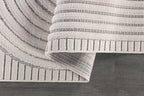 CAMILSON Modern Rug 10x14 Luxury Swirl Curved Large Micro Loop Area Rugs Soft High-Low Pile Stain Resistant Easy to Clean Non-Shedding Durable Living Room Kitchen Indoor Carpet (White)