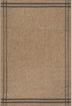 Easy Jute Rugs 10x14 Bordered Natural Color Living Room Indoor Outdoor Area Rug for Patio and Kitchen Rug High Traffic Washable Easy to Clean Solid Boho Woven Design Outside Carpet (10 x 14)