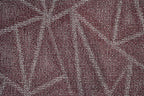 Furnish my Place Geometrical Pattern Indoor/Outdoor Refine Burgundy Abstract Area Rug, Home Decor Mat, Contemporary Rug for Living Room, Made in USA -3' x 4' Rectangle
