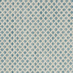 Nourison Home Courtyard Ivory Aqua 4' x Round Area Rug - Easy Clean, Non Shedding, Bed Room, Living Room, Dining Room, Kitchen (4' x Round)