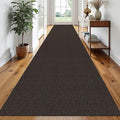 EARTHALL Runner Rug 3x20 Ft Washable Runners for Hallways Extra Long Woven Non Slip Entryway Runner Braided Kitchen Runner Indoor Outdoor Carpet Runners for Hotels, Officel, Stair, Taupe/Coffee