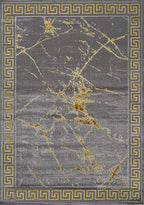 GLORY RUGS Area Rugs Marble 2x3 Grey Gold Carpet Modern Abstract Rug Living Room Dining Bedroom Rug