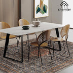 6x9 Washable Area Rug Boho Medallion Distressed Design Non-Shedding Easy Care Ideal for High Traffic Areas in Rugs for Living Room Bedroom Office Kitchen Large Carpet