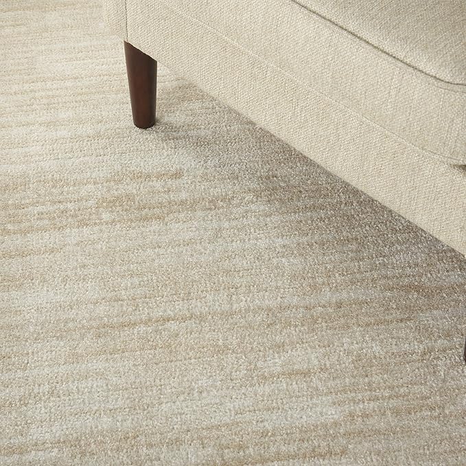 Nourison Home Nourison Essentials Ivory Beige 4' x 6' Area Rug - Easy Clean, Non Shedding, Bed Room, Living Room, Dining Room, Kitchen (4' x 6')