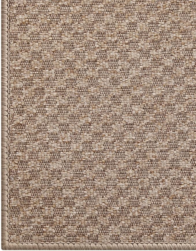 Color&Geometry Large Front Door Mat Indoor Entrance Non Slip Rubber Backed, 32"x48" Indoor Door Mats for Entryway, Dirt Trapper Double Doormat, Washable Front Door Rugs, Khaki (Rolled-up NO Creases)