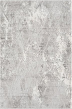 Adel Modern Area Rug for Living Room, 4x6 Rustic Distressed Abstract Gray Rug, Medium Pile Stain Resistant Carpet for Bedroom, Dining Room or Kitchen (4' x 6', Gray)