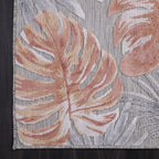CAMILSON Indoor Outdoor Rug, Multi Color 6’x9’ Leaf Tropical Botanical Area Rugs for Indoor and Outdoor patios, Easy-Cleaning Non-Shedding Living Room, Garden and Kitchen Washable Outside Carpet (6x9)